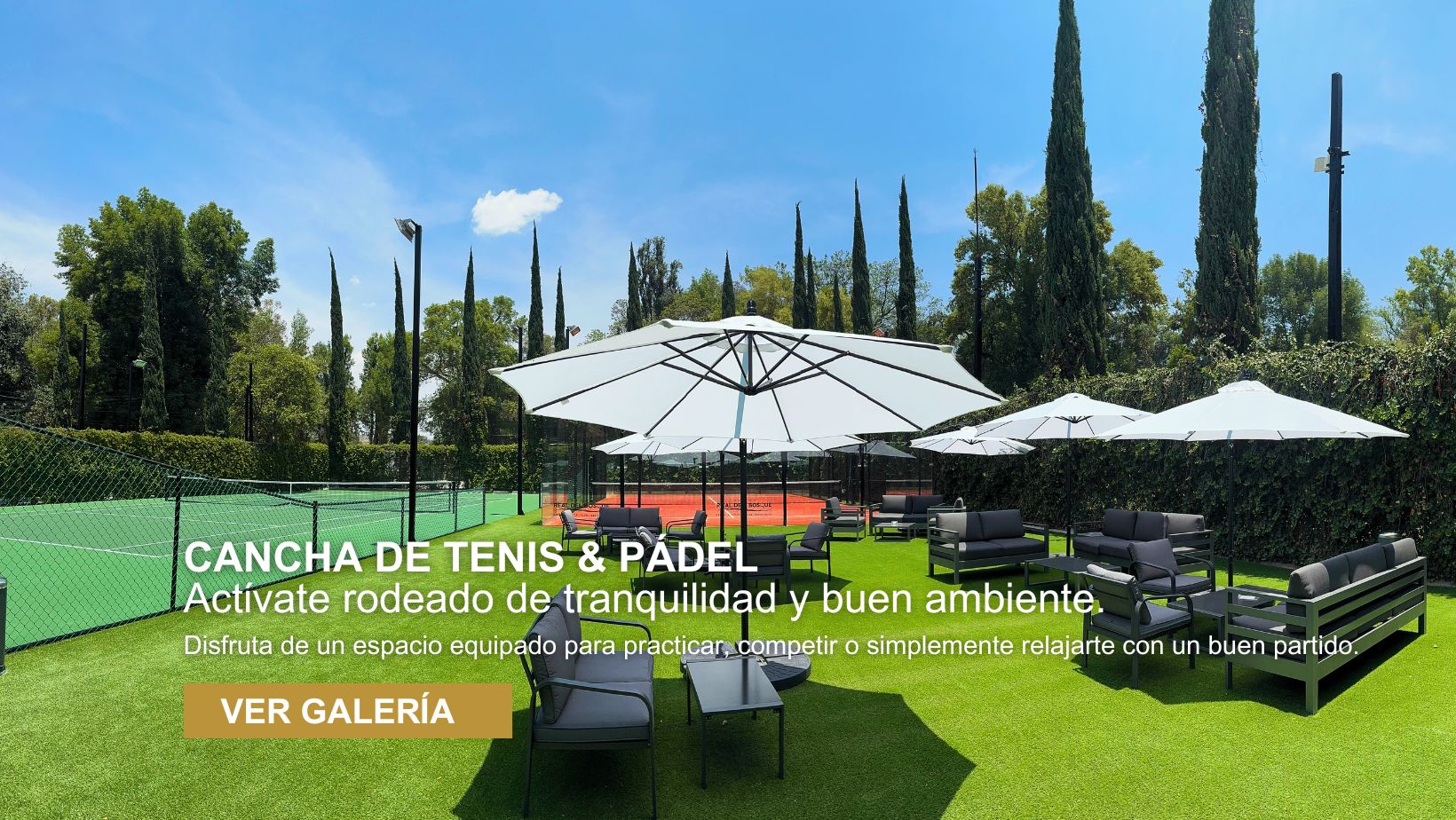 Cancha de Tenis y P&aacute;del del Hotel Real del Bosque